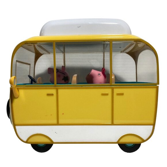 Peppa Pig Campervan Camping Playset Awning Peppa Pig Daddy Pig Candy Cat +Extras - Picture 3 of 12